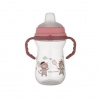 Canpol babies Hrnček so silikónovým náustkom FirstCup BONJOUR PARIS 250 ml Canpol Babies Ružový