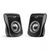 Genius reproduktory SP-Q180, 2.0, 6W, čierno-šedé, regulácia hlasitosti, stolový, 150Hz-20kHz (Genius SP-Q180 multimediálne stereo USB repro šedé)