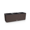Kvetináč Lechuza Trio Cottage 30 mocha hnedý komplet set 100x32x34 cm