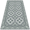 Koberec na balkóne alebo terasu Koberec na balkóne alebo terasu Geometrický vzor kvety dwz-w0014909