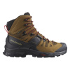 Turistická obuv SALOMON Quest 4 GTX Rubber/Black/Fiery Red Hnedá 46