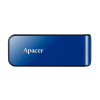 Apacer USB flash disk, USB 2.0, 64GB, AH334, modrý, AP64GAH334U-1, USB A, s výsuvným konektorom (AP64GAH334U-1)