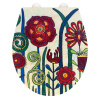Záchodová doska s automatickým zatváraním 37 x 44,5 cm Rollin'Art Red Blossom – Wenko