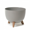 Nohel Garden Žardinka ROMA ECO WOOD 4v1 plastová + 3 ks nožičiek 24x15cm šedá
