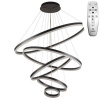 NEDES J4330/B Závesné LED svietidlo 210W, 3000K-6500K, 14000lm, IP20, diaľkový ovládač, stmiev., čierna