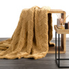 Design 91 DEKA Z MIKROFLANELU CARO 200X220 CM MEDOVÁ