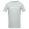 ALPINE PRO SUMEK Zelená/Tyrkysovo zelená PÁNSKE BAVLNENÉ TRIČKO 5XL