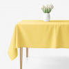 Goldea hranatý obrus 100% bavlnené plátno - žltý 80 x 80 cm