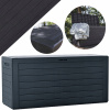 Záhradný úložný box - Záhradná skrinka pre vankúš Rattan záhradné boxy 280 l antracit (Záhradná skrinka pre vankúš Rattan záhradné boxy 280 l antracit)