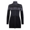 Dámsky rolákový sveter Newland N4 6709/0167 Lady Tunic Full Zip Black/Dark G