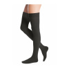 Kompresné stehenné pančuchy MICRO s lemom so špičkou II. KT čierne veľkosť 4N