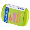 Curaprox Travel Set zubná kefka + CPS medzizubné kefky 2 ks + zubná pasta 10 ml darčeková sada, zelený