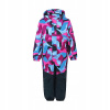 Detská kombinéza - Farba Kids 110 NAVY MODRÁ, modrá, žltá lyžiarska oblek (Farba detí zimný lyžiarsky oblek 110 cm)