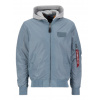 Alpha Industries pánska prechodná bunda MA-1 TT HOOD greyblue Farba: modrá, Veľkosť: XL