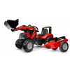 FALK Šlapací traktor Case IH Puma 240CVX s nakladačom a vlečkou červený