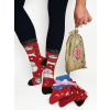Darčekové balenie vianočných ponožiek 3 páry v mix vzor , VYBRAŤ VEĽKOSŤ BIELIZNE 35 - 38