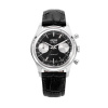 Vulcain Chronograph 70's - čierna / strieborná - Black Alligator + 5 rokov záruka a darček ZADARMO
