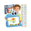 WOOPIE Detská magnetická tabuľa Montessori MagPad Dinosaur