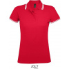 SOL´S PASADENA / Dámska polokošeľa - red/white M