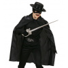čierny plášť 100cm zorro čert
