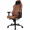 AROZZI herní židle PRIMO Full Premium Leather Brown/ 100% přírodní italská kůže/ hnědá PRIMO-PREM-BWN