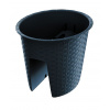 Prosperplast Kvetináč na zábradlie RATOLLA OVAL antracit 29,8 cm