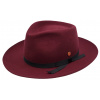 Luxusný bordový klobúk Fedora - Mayser Ari Bordeaux Veľkosť: 55 cm (S)
