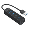 Adaptér Orico TWU3 USB na rozbočovač 4x USB 3.0 (čierny) TWU3-4A-BK-EP-IP