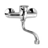 Mereo Mereo, Drezová nástenná batéria, Sonáta, s ramienkom rúrkovým ø 18 mm - 300 mm, chróm, MER-CB30106N