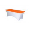TENTino Elastická čiapka STANDARD na dosku skladacieho stola 152x76 cm VIAC FARIEB Farba obrusu: ORANŽOVÁ / ORANGE