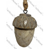 Drevená vintage vianočná guľa 8 cm - II