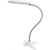 LED stolná lampička s vypínačom a klipsom BAZ 5 W/230 V/4000 K/340 lm/120°/IP20, biela