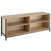 tectake 404719 televízny stolík navan 147x41x60,5 cm - industrial svetlé drevo, dub sonoma