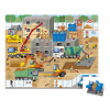 Puzzle v kufríku Na stavbe Construction Site Janod 36 dielov od 4 rokov