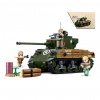 Sluban Army WW2 M38-B1110 Bojový tank M4A3 Sherman Sluban
