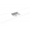 Kaldewei Puro - Vstavané umývadlo 460x385 mm s prepadom, bez otvoru na batériu, Perl-effekt, alpská biela 900906003001