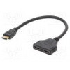 Rozbočovač pasivní černá Vst zástrčka HDMI