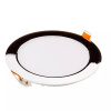 Mini LED panel okrúhly Slim zapustený 18W, 4500K, 1500lm, chróm VT-1807CH (V-TAC)