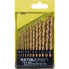 EXTOL vrtáky do kovu, súprava 13ks, priemer 1,5-6,5 mm, HSS 1113A