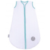 Natulino spací vak pre bábätko jar/jeseň, GREY WAVES / MINT, 2vrstvovy, N (0 - 3 mesiace)