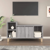vidaXL TV skrinka sivý dub sonoma 100x35x55 cm spracované drevo