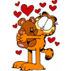 CUKROVÁ TLAČ jedlý obrázok na tortu Cukrová hmota Mačka Garfield Medvedík Srdce + MENO
