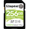 256GB SDXC Kingston Canvas Select Plus U3 V30 CL10 100MB/s (SDS2/256GB)