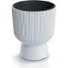 Prosperplast Kvetináč Milly vrátane vnútornej vložky - biely - ⌀ 23,9 cm