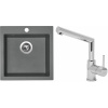 Set Sinks (dřez Viva 455 Titanium 72 + baterie Mix 350 P Chrom - lesklý) VIV72MI350P