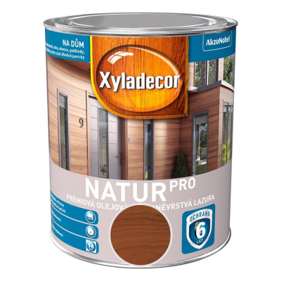 Xyladecor Natur PRO Strednovrstvá lazúra, orech, polomatná, 2,5 l, 5485807