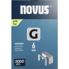 Spony z plochého drôtu G typ 11 6mm 5000 ks Novus Tools 042-0765 Rozmery (d x š) 6 mm x 10.6 mm; 042-0765