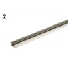 Hliníkový profil pre LED osvetlenie Cezar L=2,00m strieborný Príslušenstvo: LED PROFILY, názov alebo kód: profil -2