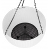 Kvetináč Strend Pro Modern, visiaci, závesný, biely, 26x16cm, s retiazkou a vešiakom