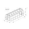 Záhradný fóliovník Lemar B6 6 m x 2,2 m x 1,9 m s kvalitnou trojvrstvovou fóliou